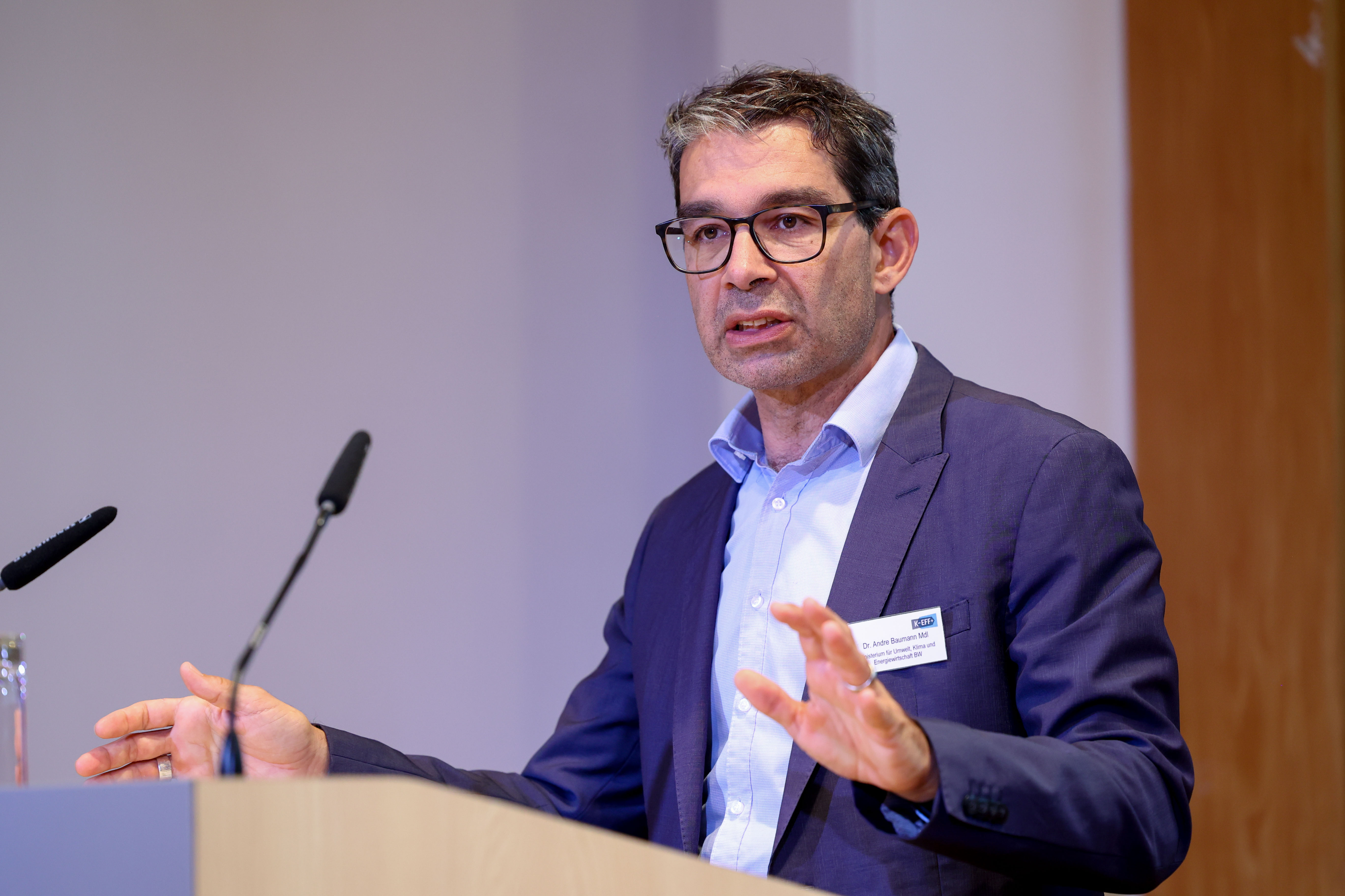 Staatssekretär Dr. Andre Baumann beim KEFF+Thementag