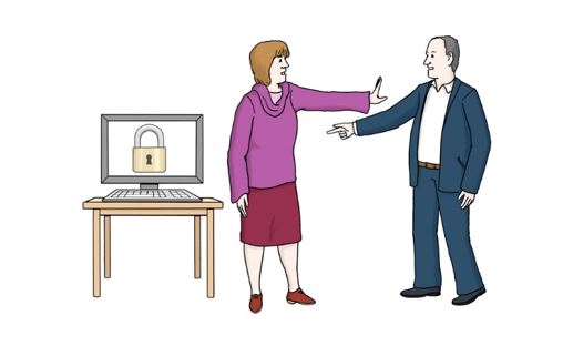 Illustration zum Datenschutz 