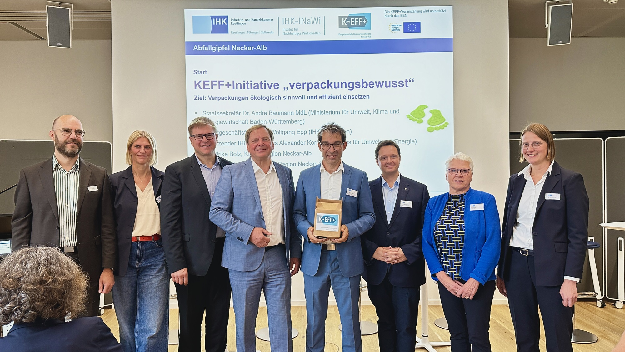 Gruppenbild beim KEFF+Abfallgipfel Neckar-Alb