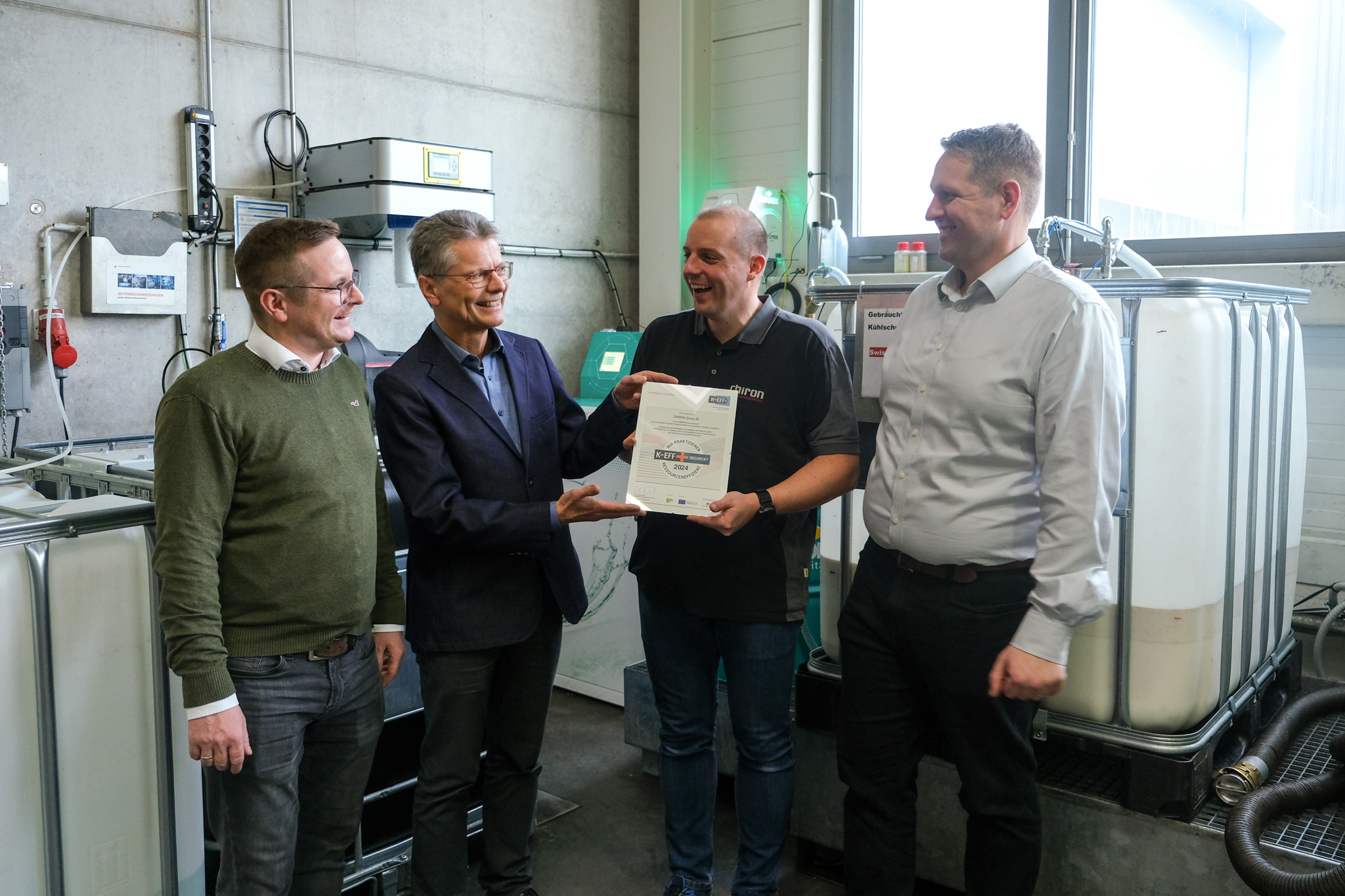 Übergabe KEFF+Label an Chiron 