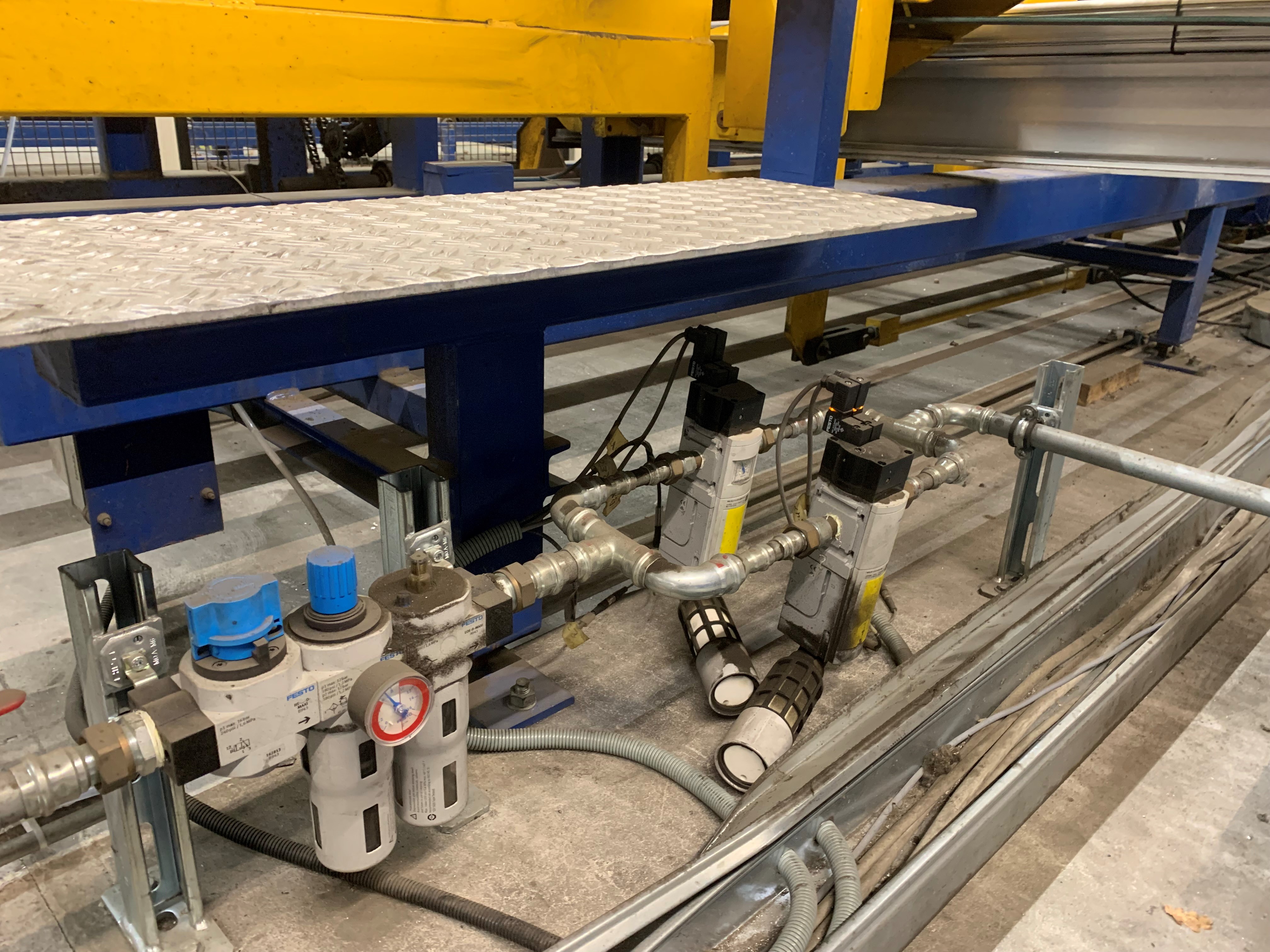 Das Sicherheitsventil regelt im Standby die Druckluft komplett ab.
