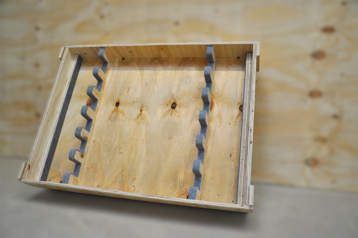 Transportbox für Möbel aus Holz