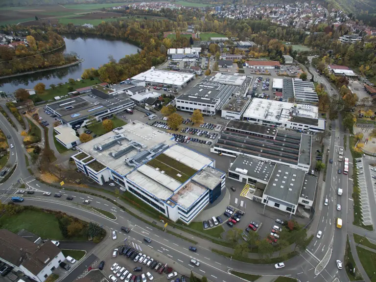 Überblick über das Firmengelände der Ceratizit 