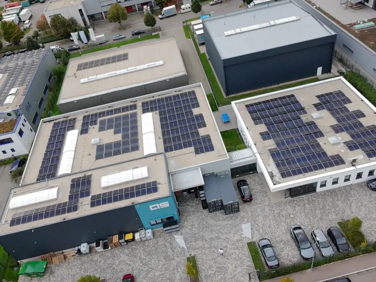 Firmengelände von oben