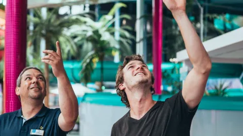 Mitarbeiter im Badeparadies Schwarzwald