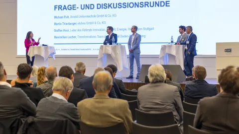 Frage- und DIskussionsrunde beim KEFF-Thementag Transformationskonzepte im November 2022