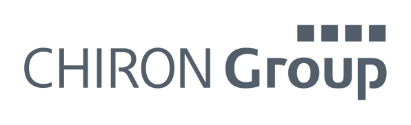 Das Logo der CHIRON Group SE in grauen Druckbuchstaben.