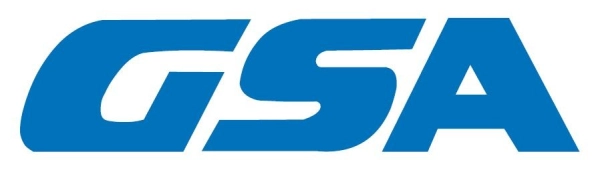 Das Logo der Gesenkschmiede Schneider GmbH. Blaue Druckbuchstaben auf weißem Hintergrund. 